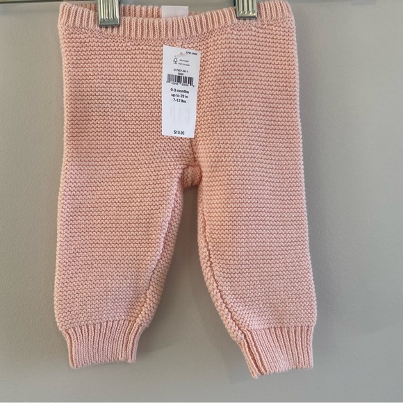 Gap Baby Girl Brannan Pink Knit Pants - Picture 3 of 3